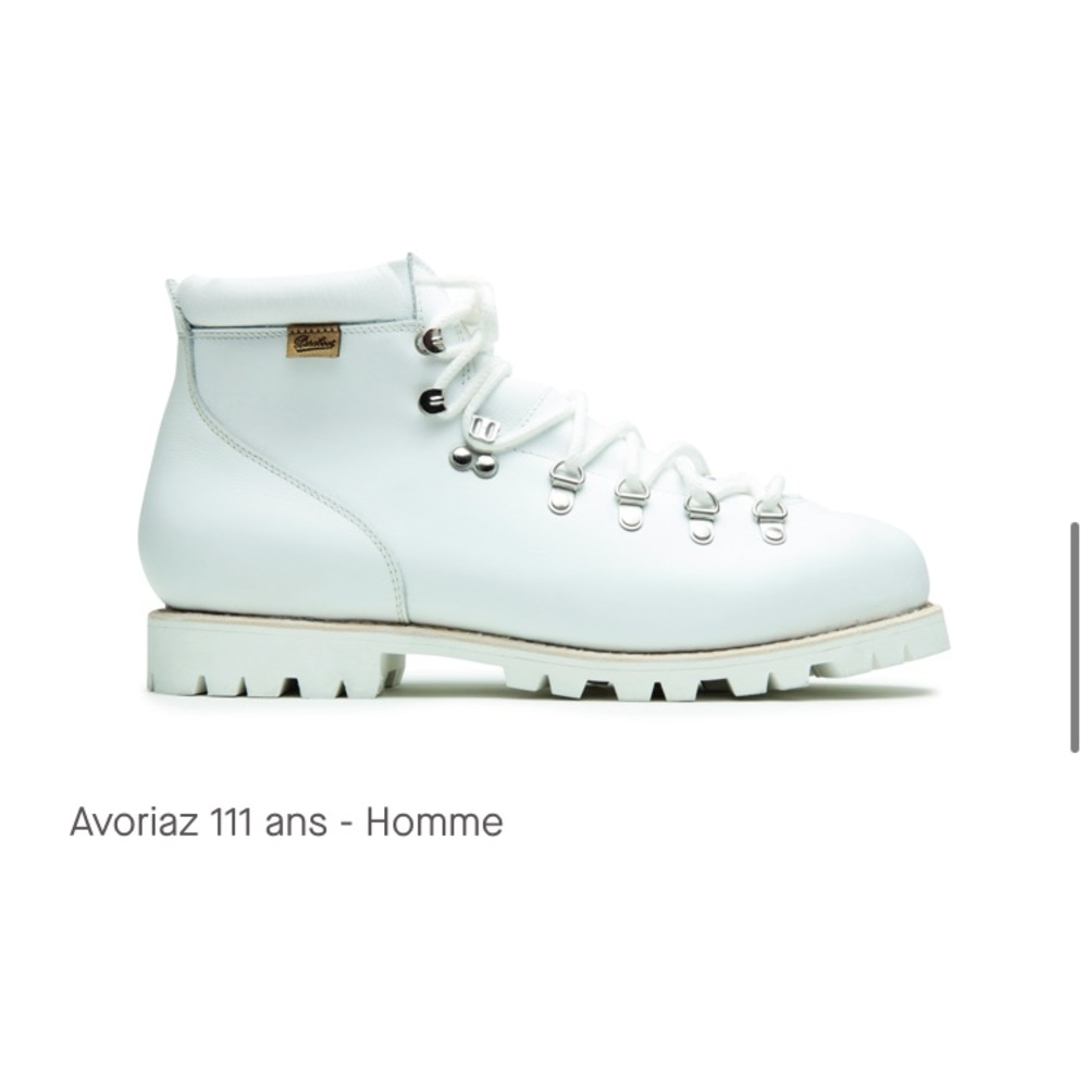 Paraboot Avoriaz 111 anniversary all white